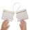 Tastiera R-Go Tools Split Break ergonomica wireless AZERTY francese bianca