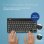 Clavier compact sans fil R-Go Tools Break ergonomique français AZERTY Bluetooth ultrafin