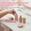 Tocador Infantil Aiyaplay con Taburete y Espejos Giratorios Rosa y Blanco Crema