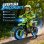Moto Eléctrica Infantil Homcom Verde con Ruedas de Apoyo Desmontables