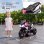 Moto eléctrica infantil Homcom 3 ruedas faros música bocina rosa
