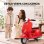 Moto Eléctrica Infantil Aiyaplay Vespa Licencia Oficial Rojo