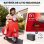 Moto Eléctrica Infantil Aiyaplay Vespa Licencia Oficial Rojo