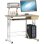 Mesa de escritorio Homcom con cajón, bandeja teclado y soporte CPU 90x50x100 cm