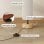 Lâmpada de pé Homcom E27 40W Abajur linho Ø15x120 cm Beige