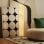 Lâmpada de pé Homcom E27 40W Abajur linho Ø15x120 cm Beige