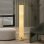 Lâmpada de pé Homcom E27 40W Abajur linho Ø15x120 cm Beige