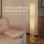 Luminaria de piso Homcom E27 Linho Cinzento 15x120 cm