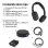 Auriculares HP Poly Focus 625 sans fil Bluetooth avec annulation active du bruit noir