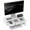 Homcom 923-058V00WT Suporte Monitor Mesa 24" Máx 11Kg Branco