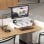 Homcom 923-058V00WT Suporte Monitor Mesa 24" Máx 11Kg Branco