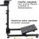 Stand Plegable para Volante Indeca STD15 Racer GTR Estructura de Acero Ajustable