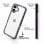 Funda para móvil La Casa de las Carcasas Bumper Perlitas Transparente Antigolpes para iPhone 16