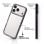 Funda para móvil La Casa de las Carcasas Bumper Perlitas Transparente Reforzada para iPhone 17 Pro