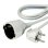 Regleta Vivanco VVELEXTLEAD20W 1 toma Tipo F 2 m blanca para interior y exterior