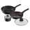 Conjunto Lagostina Cucina Eco 5 pecas aluminio preto titanio