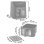Fritadeira de Ar Berdsen BD-660 8L 1700W com 12 Programas e Ecrã LED