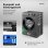 Lavatrice Bomann WA 7175.1 7Kg 1400rpm Classe A Titanio Motore Inverter