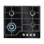 Plaque de cuisson Electrolux KGG64362K 4 feux gaz noir verre