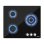 Placa de cocina de gas IsEasy MGBG-603 vidrio templado 3 quemadores