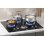 Placa de cocina a gas IsEasy MGBG-654A 4 quemadores vidrio templado