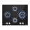 Placa de cocina a gas IsEasy MGBG-654A 4 quemadores vidrio templado
