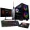PC de bureau PcCom Lite AMD Ryzen 5 5500 16GB 500GB SSD RTX 5060 Windows 11 Home Pack Gaming Moniteur 27"