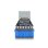 Adaptador USB DeLock 67344 5 Gbps 20 pinos Type-E Azul