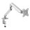 White Shark AKHENATEN Support Moniteur 17 à 32" VESA 75x75 à 100x100 Max 9Kg Bureau Argent