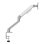 White Shark AKHENATEN Support Moniteur 17 à 32" VESA 75x75 à 100x100 Max 9Kg Bureau Argent