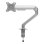 White Shark AKHENATEN Support Moniteur 17 à 32" VESA 75x75 à 100x100 Max 9Kg Bureau Argent