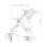 White Shark AKHENATEN Support Moniteur 17 à 32" VESA 75x75 à 100x100 Max 9Kg Bureau Argent