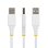 Cable StarTech USB-A a USB-C de 30 cm 15W 3A Trenzado de Nailon Blanco