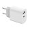 Ladegeraet USB Gembird 2 Ports A+C 2,4A 5V Weiss