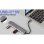 Hub Renkforce 7 portas 10 Gbit/s USB-C RF-7465828 compacto cinzento