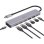 Hub Renkforce 7 portas 10 Gbit/s USB-C RF-7465828 compacto cinzento