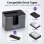 Docking station Qoltec HDD/SSD 2,5" 3,5" M.2 USB-C Polímero Preto