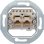 Conector ISDN Kopp EL KO DS UAE2P com dupla saída RJ11/12 e RJ45