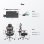 Sedia Ergonomica Newtral NT002 Reposapiedi 4D Nera