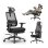 Sedia ergonomica Newtral MagicH-BP + LAPD-BLACK Scrivania smontabile