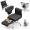 Silla Ergonómica Newtral Freedom-X-FF Reposabrazos Ajustables Bandeja Portátil Reclinable