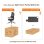 Chaise Ergonomique Newtral MAGICH003B + LAPD-BLACK Avec Bureau Amovible