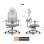 Chaise de bureau Newtral MAGICH003 lombaire adaptatif 3D