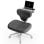 Cadeira Ergonomica NEWTRAL FP-DG Cinza Escuro com Bandeja Portatil