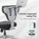 Cadeira Ergonomica NEWTRAL FP-DG Cinza Escuro com Bandeja Portatil