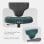 Cadeira Ergonomica NEWTRAL FP-DG Cinza Escuro com Bandeja Portatil