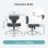 Cadeira Ergonomica NEWTRAL FP-DG Cinza Escuro com Bandeja Portatil