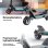 Monopattino elettrico Joyor E6-S 500W Autonomia 55km Ruote 10'' Freni a disco Nero
