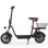 Patinete électrique iScooter I12 500W Autonomie 35km Freins à disque Noir