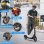 Patinete électrique Todimart T3s 350W Autonomie 30km Roues 8,5'' Intermitents Noir